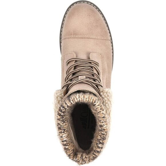 CLIFFS BY WHITE MOUNTAIN Ankle Boot Women's Size (6X11) Cream 100% Textile Duena - Picture 2 of 6